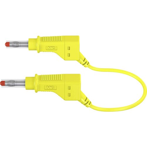 Stäubli Varnostni merilni kabel (lamelni vtič 4 mm - lamelni vtič 4 mm) 1 m rumene barve MultiContact XZG425/SIL, (20422295) Cene