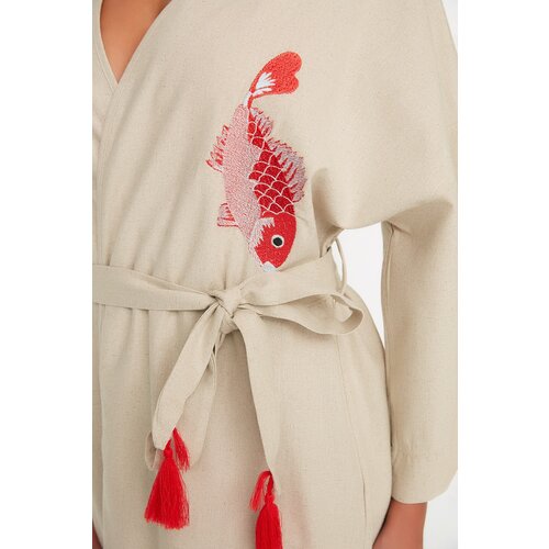 Trendyol Ženski kimono s uzorkom bijele boje Cene