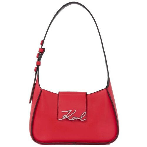 Karl Lagerfeld SIGNATURE SM SHOULDER BAG Crvena Cijene