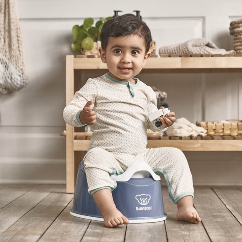 BABYBJORN dječja kahlica smart potty deep blue/white Slike