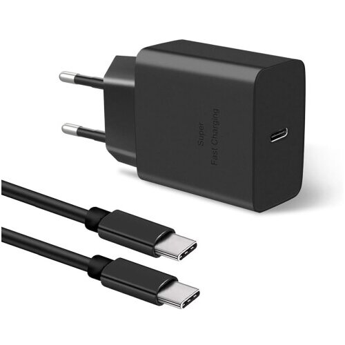Samsung Hi&amp;scaron;ni hitri polnilec EP-T4511 45W USB-C + kabel USB-C v USB-C črn Slike