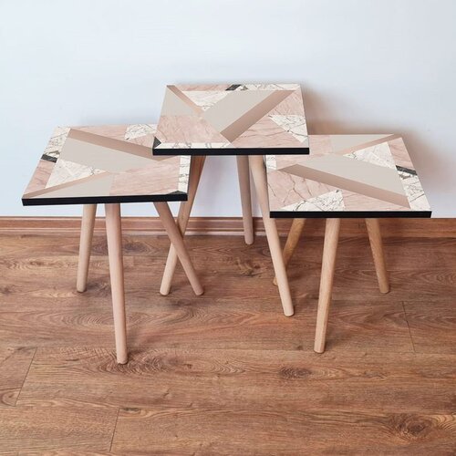Hanah home set stolića za kafu 3Shp320, 3 dijela, šareni Cene