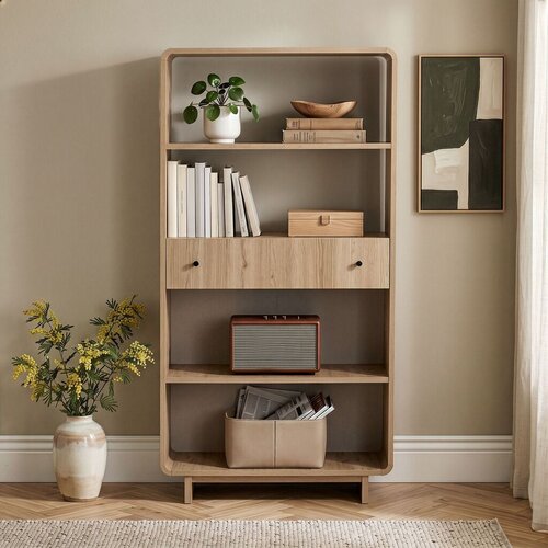 Hanah home biblioteka, krem Slike