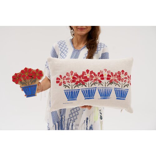 Wallity jastuk 40x60cm Krem Slike