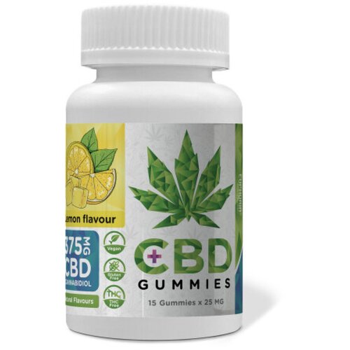  Cbd gummies lemon euphoria, vegan, 375 mg cbd (15 kosov) Cene