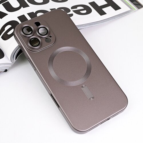  Torbica Magsafe Chrome za iPhone 16 Pro Max 6.9 siva Slike