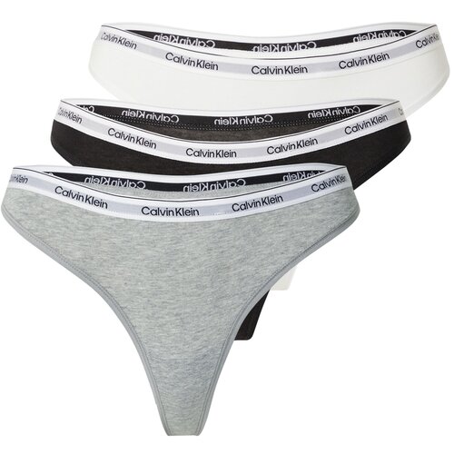 Calvin Klein Underwear Tanga gaćice siva / crna / bijela Cijene