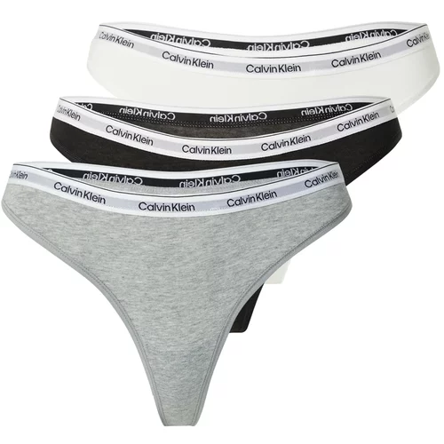 Calvin Klein Underwear Tangice siva / črna / bela