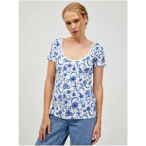 Orsay Blue-white patterned T-shirt - Women Slike