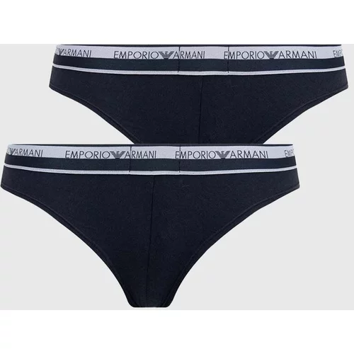 Emporio Armani Underwear Brazilke 2-pack boja: tamno plava