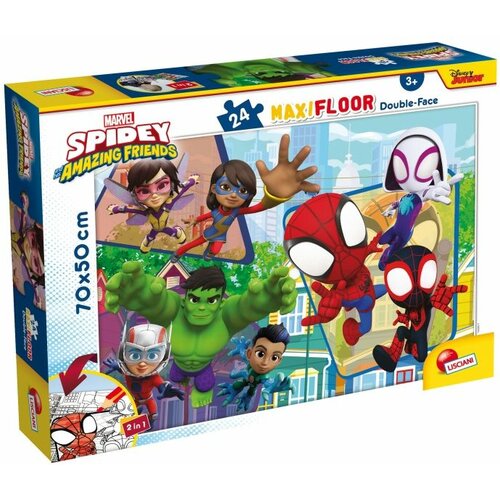 Lisciani Puzzle Maxi Marvel Spidey 2u1 složi I oboji -24 dela Cene