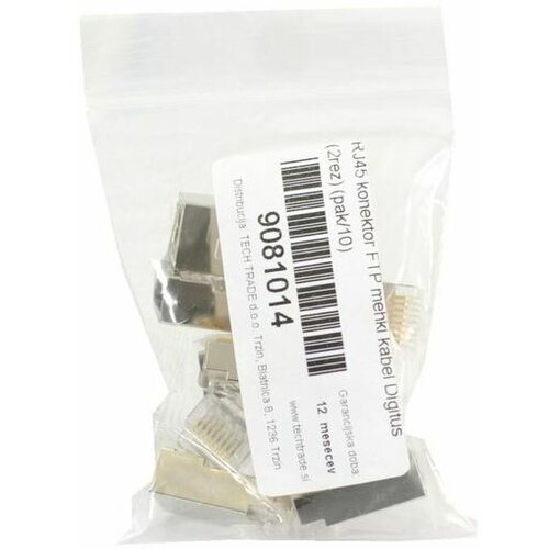 Digitus RJ45 konektor FTP mehki kabel (2rez) (pak/10) A-MO 8/8 SRS (pak/10) Slike