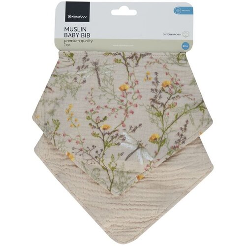 Kikka Boo podbradak Muslin 2 kom - Secret Garden Beige Cijene