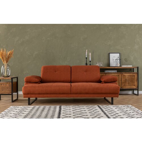 mustang - orange orange 2-Seat sofa-bed Slike