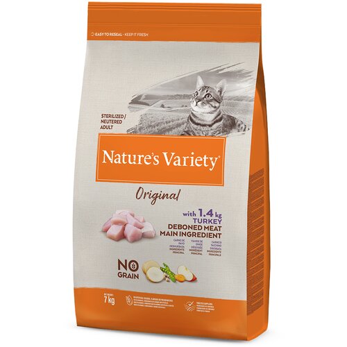Nature's Variety Original No Grain Sterlised puran - 7 kg Cene