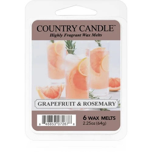 Country Candle Grapefruit & Rosemary vosak za aroma lampu 64 g