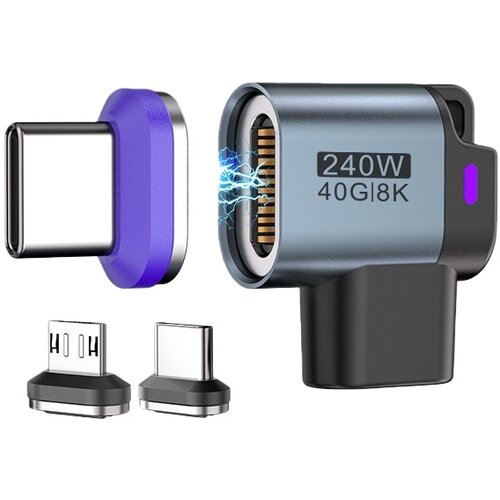 INF 24-pinski adapter Type-C v obliki črke T 8K/40 Gbps 240 W z magnetnim priključkom, (5000291441) Cene