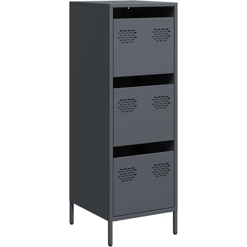 VidaXL Visoka omara antracitna 39x35x103,5 cm jeklo Slike