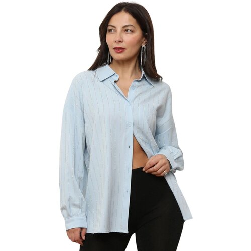 La Modeuse Srajce & Bluze 73561_P173566 Modra Cene