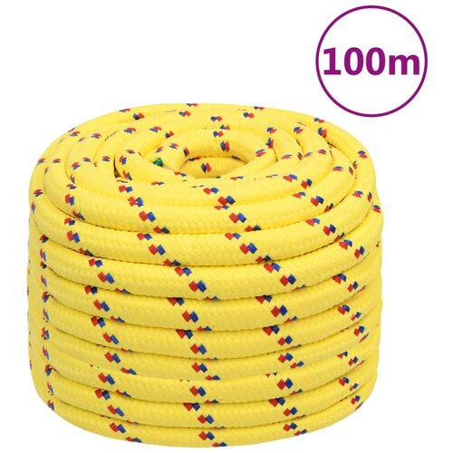 vidaXL Vrv za čoln rumena 20 mm 100 m polipropilen Cene
