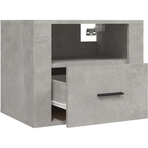  Zidni noćni ormarići 2 kom siva boja betona 50x36x40 cm Slike