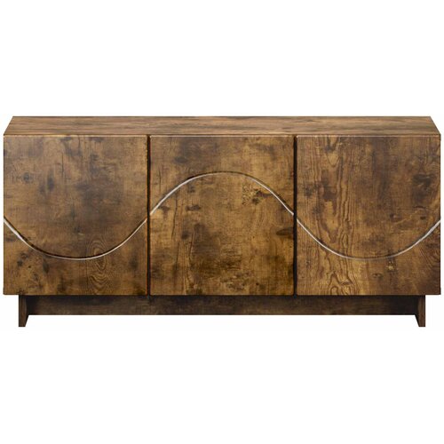  TV stalak 90 x 34,5 x 40 cm Dimljeni hrast Konstruirano drvo Slike
