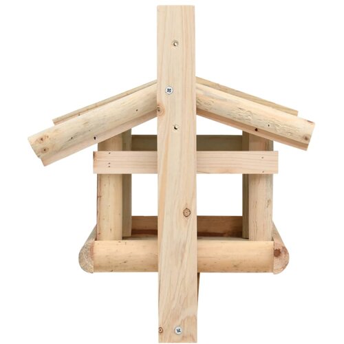  Hranilica za ptice od masivnog drva 35 x 29,5 x 21 cm Slike