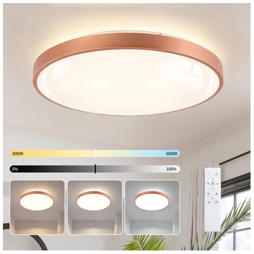 Brilagi LED prigu&amp;scaron;iva svetiljka GLASS POOL DOUBLE LED/80W/230V 60 cm bakarna + DO Slike