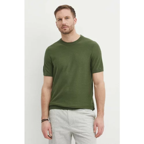 Boss Majica kratkih rukava za muškarce, boja: zelena, bez uzorka, 50511762