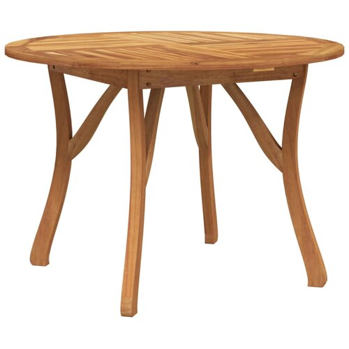  5-dijelni vrtni blagovaonski set od masivnog bagremovog drva Smeđa &amp;Oslash; 110 cm Slike