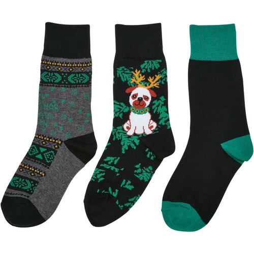 Urban Classics Accessoires Christmas Dog Socks Kids 3-Pack multicolor Slike