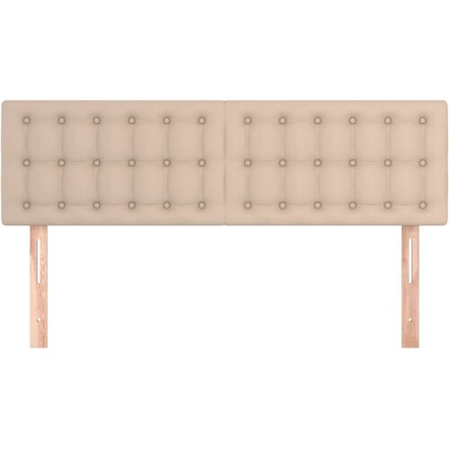  Uzglavlja cappuccina 144x5x78/88 cm od umjetne kože Slike