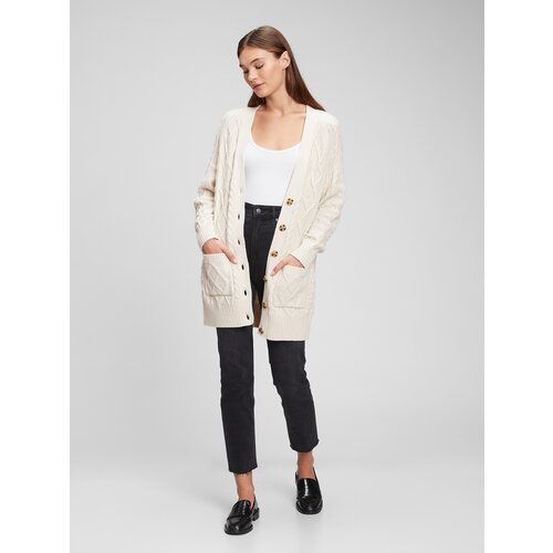 GAP Knitted Cardigan with Pockets - Women Cene