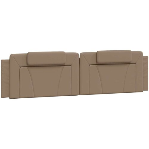  Okvir kreveta LED boja cappuccina 200 x 200 cm umjetna koža Slike