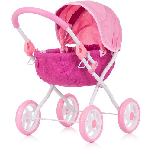 Chipolino KOLICA ZA LUTKE &amp;quot;DAISY&amp;quot; pink linen Slike