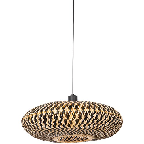 QAZQA Orientalska viseča svetilka črni bambus 50 cm - Ostrava Cene