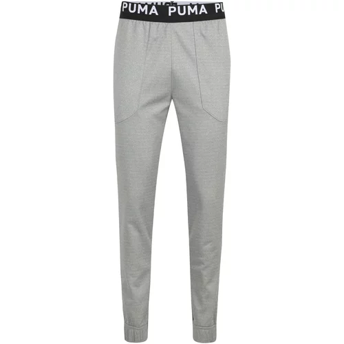 Puma Športne hlače siva / črna
