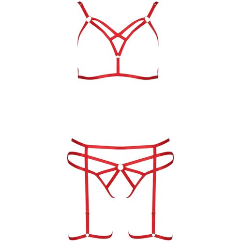 Passion KOMPLET Magali Red-rdeča-S/M, (20931761) Slike