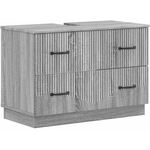  Kupaonski ormarić za sudoper HOORN Siva Sonoma 82 x 41 x 56 cm - Siva Sonoma Slike