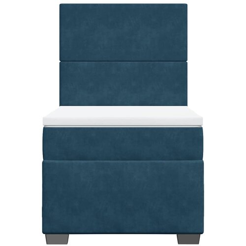 Box spring krevet s madracem plavi 90x190 cm bar&amp;scaron;unasti Slike