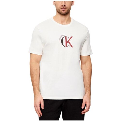 Calvin Klein Jeans Majice s kratkimi rokavi LV14RE829GYBH Bela Cene