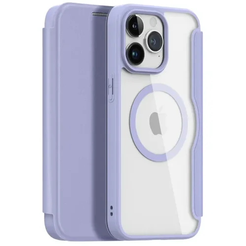 Dux ducis Skin X Pro – Folio Case compatible with MagSafe for Apple iPhone 15 Pro Max purple