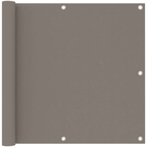 Balkonski zastor smeđe-sivi 90 x 500 cm od tkanine Oxford Slike
