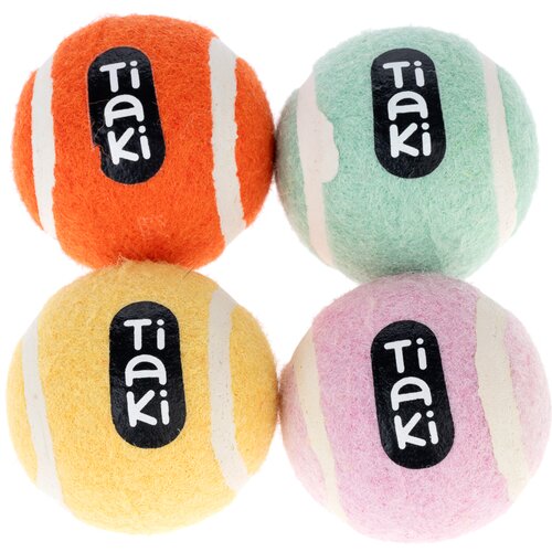 TIAKI set teniskih loptica za pse - 4 komada (cca &amp;Oslash; 5 cm) Slike