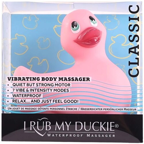 Big Teaze Toys My Duckie Classic 2.0 - vodootporni vibrator za klitoris razigrane patke (ružičasti) Slike