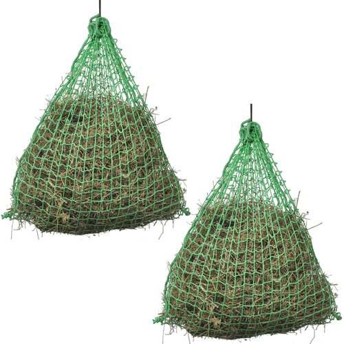 VidaXL Mreže za sijeno 2 kom okrugle 0,75x0,75 m PP Slike
