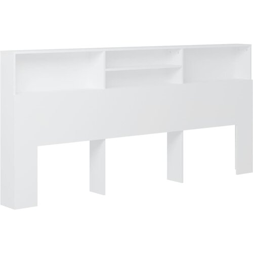 Maison Chic vzglavna omarica - nočna omarica - posteljna omarica bela 220x19x103,5 cm, (21704908) Slike