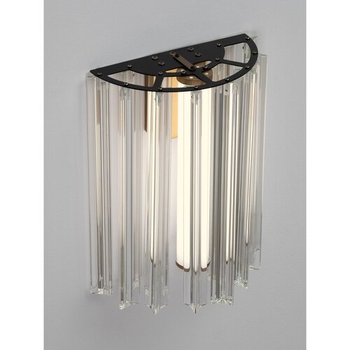 Nova Luce Mjedena staklena LED zidna lampa Nol &amp;ndash; Slike