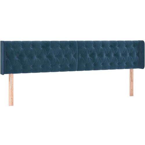  S oprugama i madracem tamnoplavi 200x200 cm bar&amp;scaron;unasti Slike