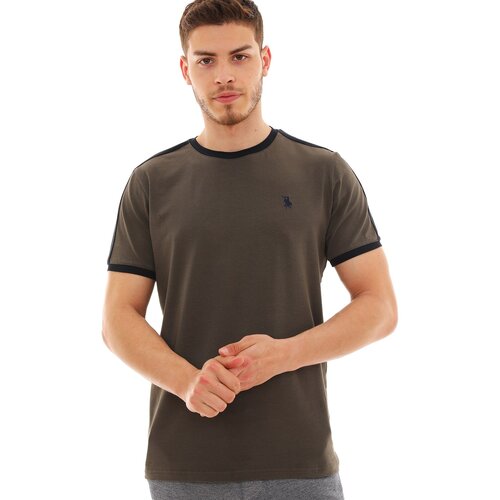 Dewberry T8584 MEN&amp;#039;S T-SHIRT-KHAKI Slike
